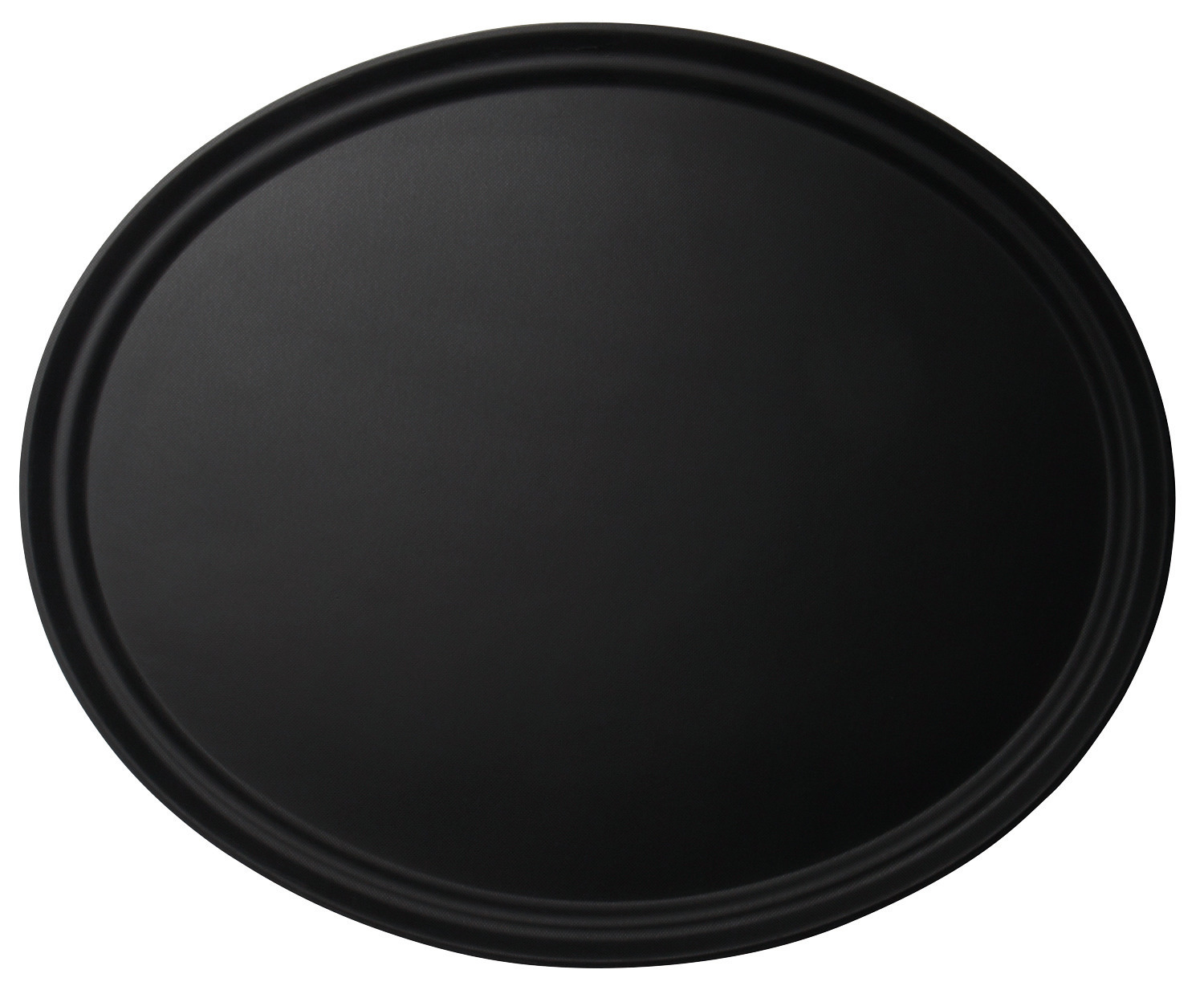 Camtread-Tablett oval 560 x 685 mm /  Satin schwarz