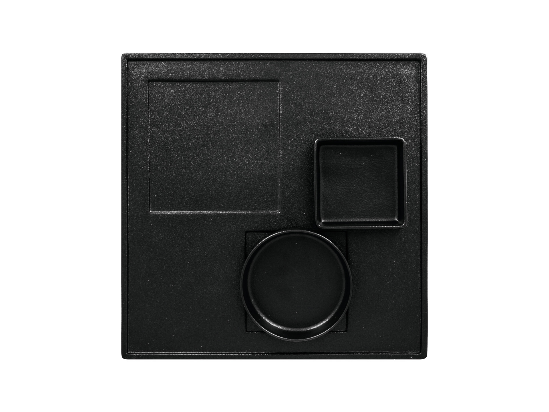 Platte quadratisch Unami 300 x 300 mm schwarz