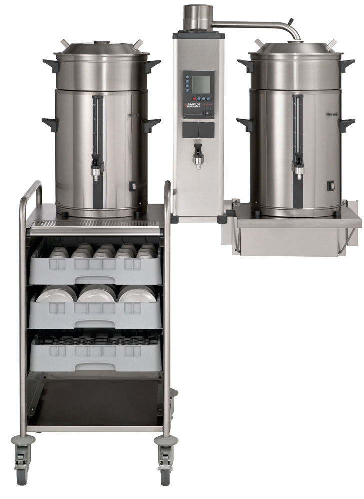 Filterkaffeemaschine 2 x 5,00 l /  80 Tassen / mit Wasseranschluss / 230 V