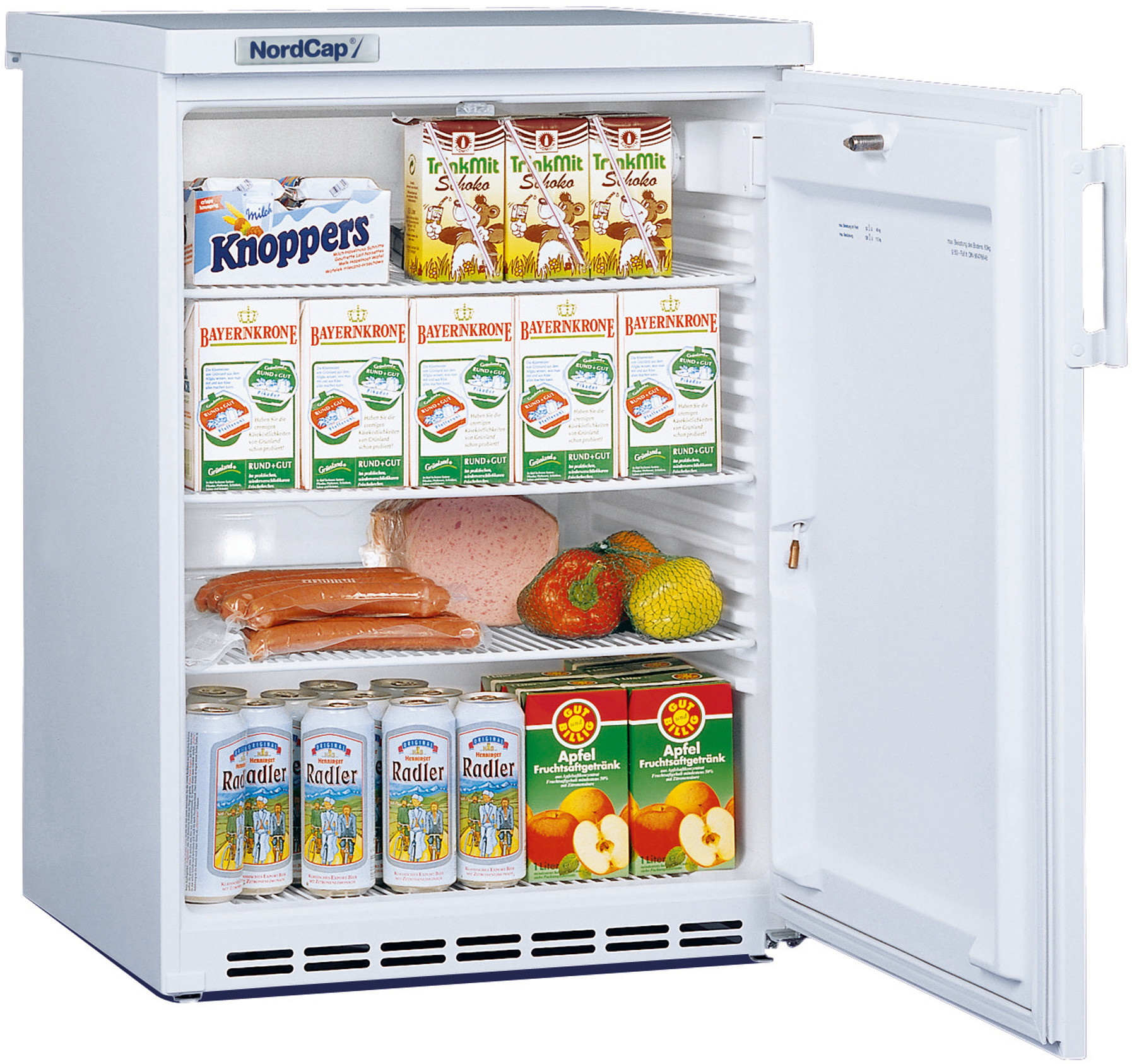Umluft-Kühlschrank 180,00 l / mit  Volltür / Nettoinhalt 160,00 l