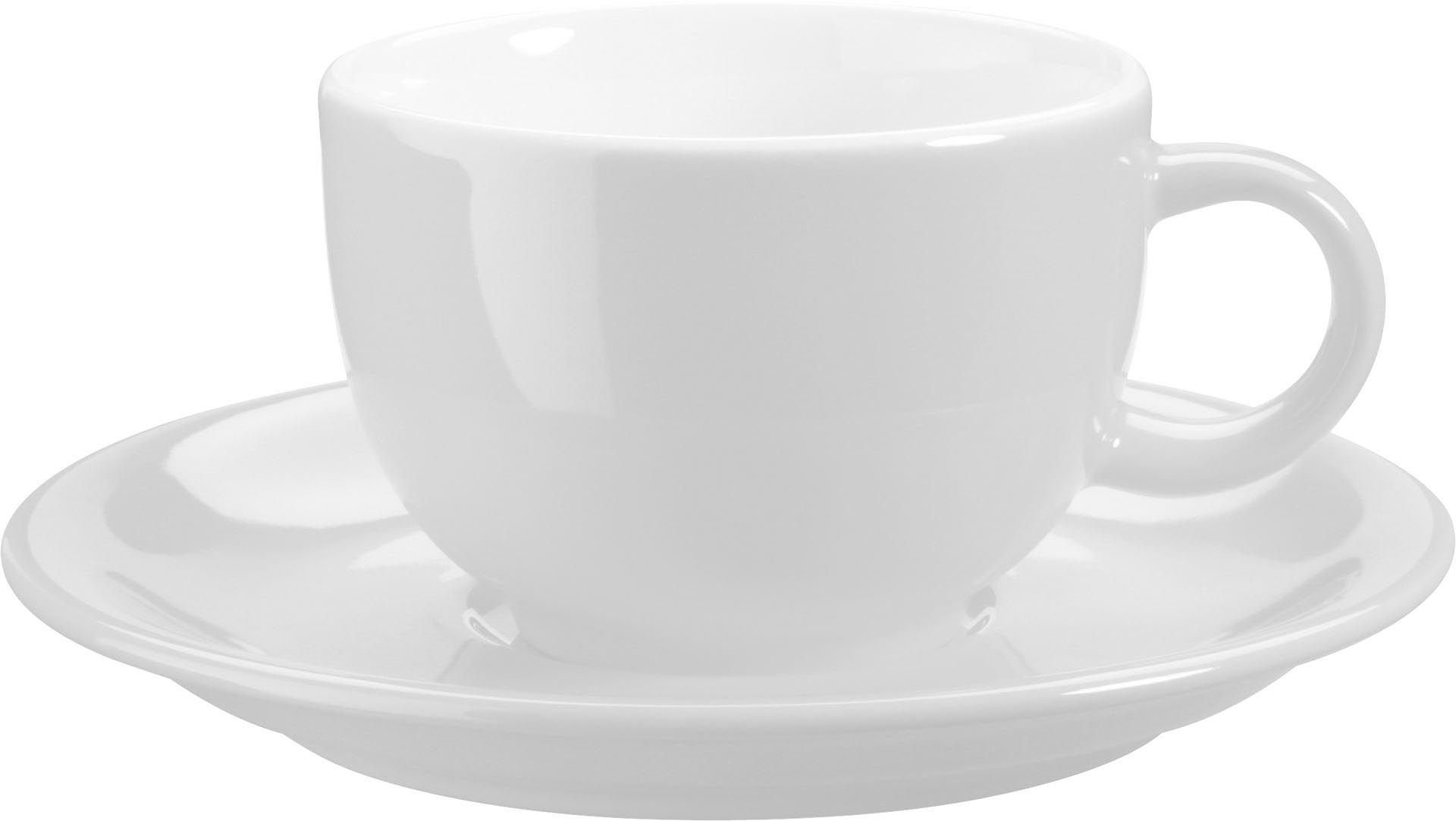 Kaffee/Cappuccinotasse obere weiß 0,20L VPE6  Ausführung Kaffe-/Cappucino- tasse VE 6  -Da kommt Farbe auf den Tisch!  Ho