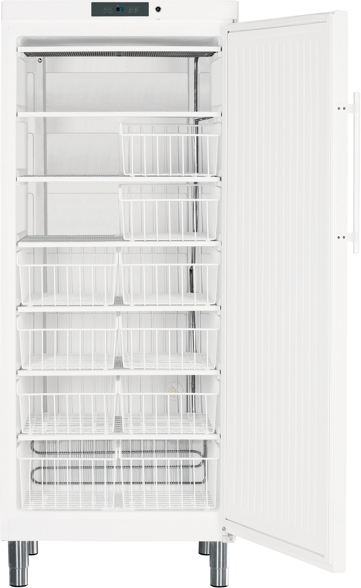Tiefkühlschrank 513,00 l / statische  Kühlung / steckerfertig / weiß