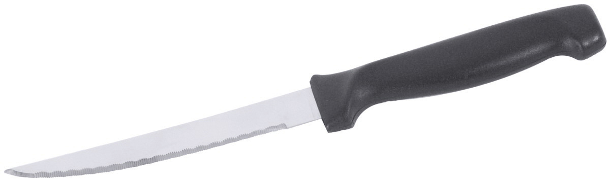 Steak- / Pizzamesser 220 mm Griff aus schwarzem ABS-Kunststoff