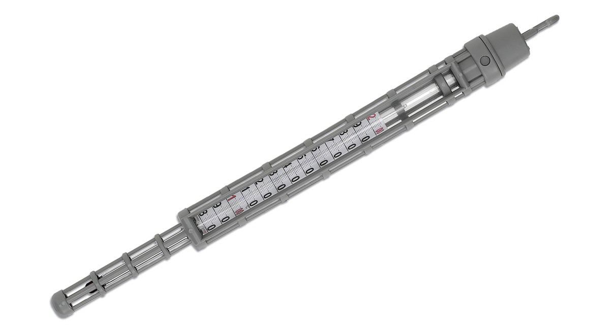 Zucker-Thermometer 350 mm aus Glas
