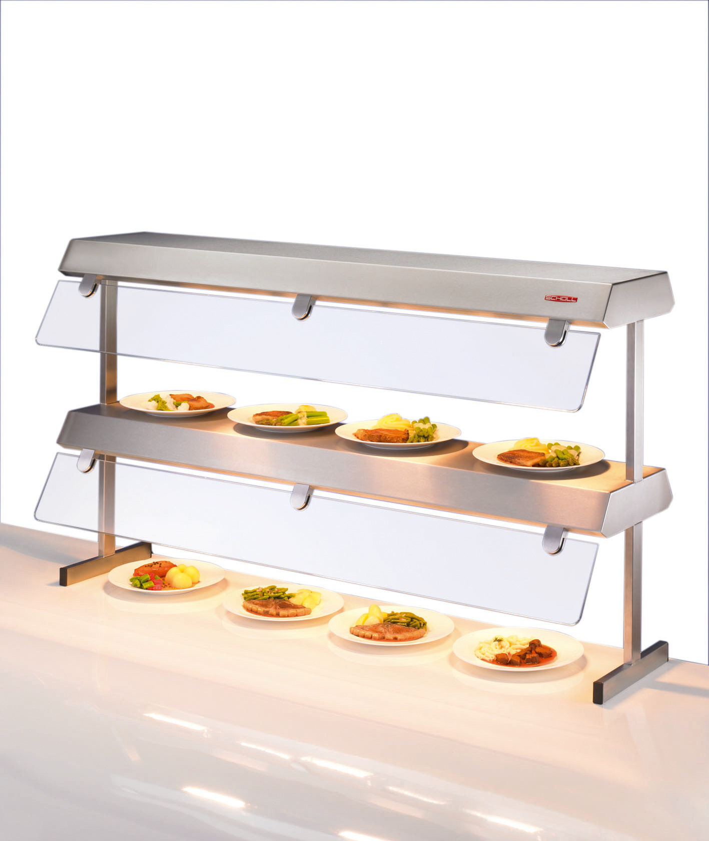 Wärmebrücke 2-etagig ohne Hustenschutz / 1000 x 330 x 800 mm
