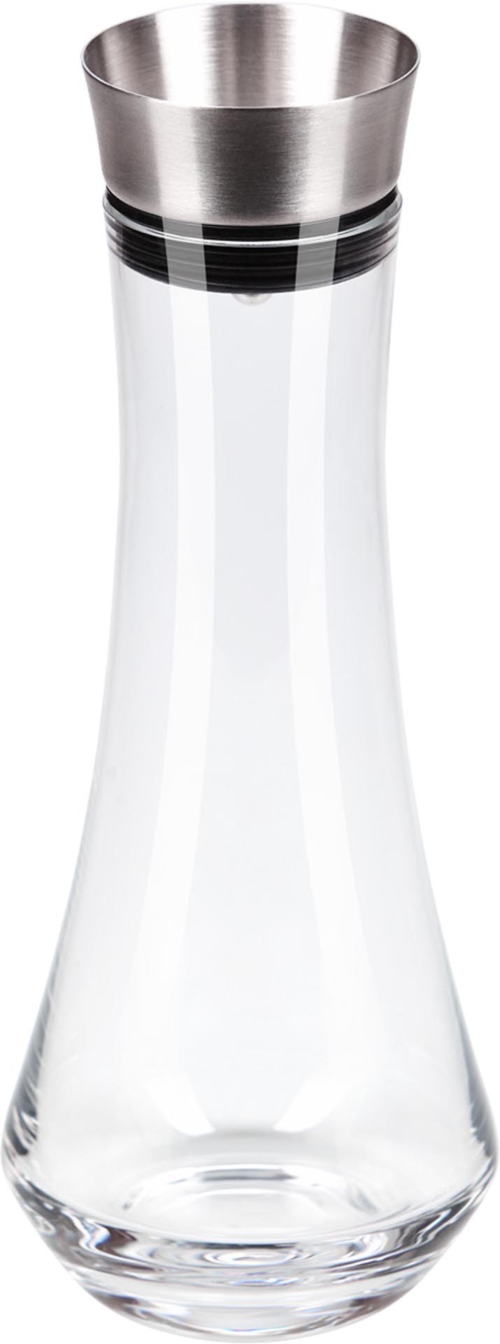 Glaskaraffe mit Ausgießer und integrier- S.113 Ø 10,0 cm, H: 27,5 cm
