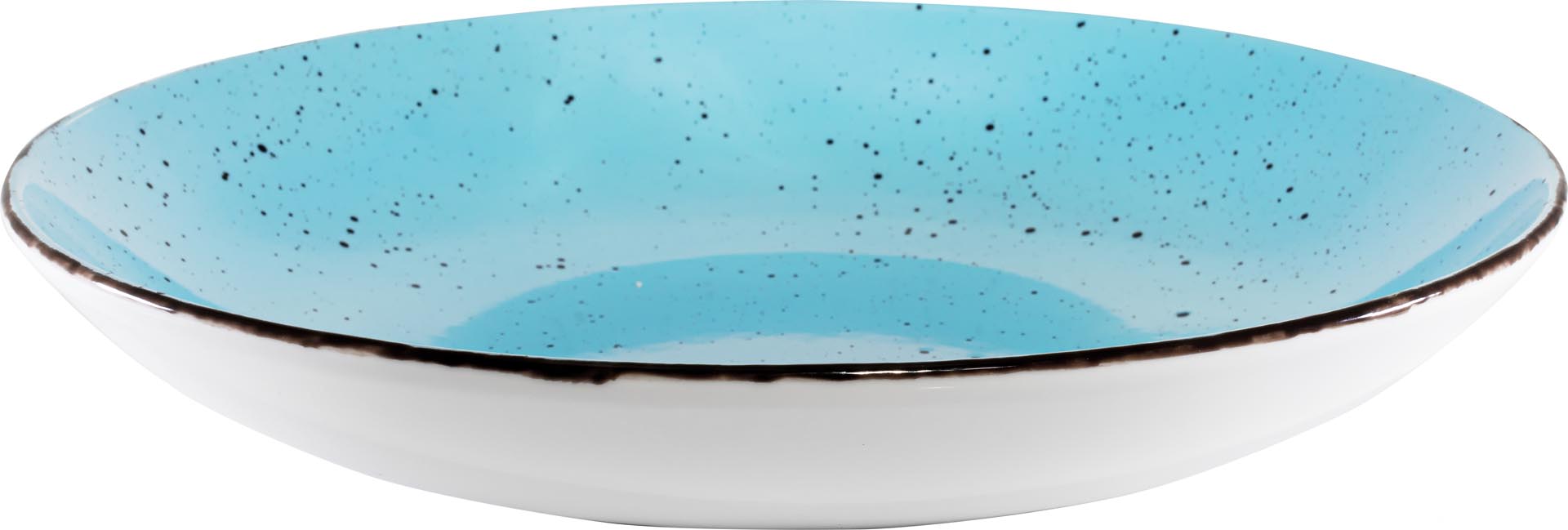 Porzellanserie "Granja" aqua Teller tief Coup-Form, 26 cm