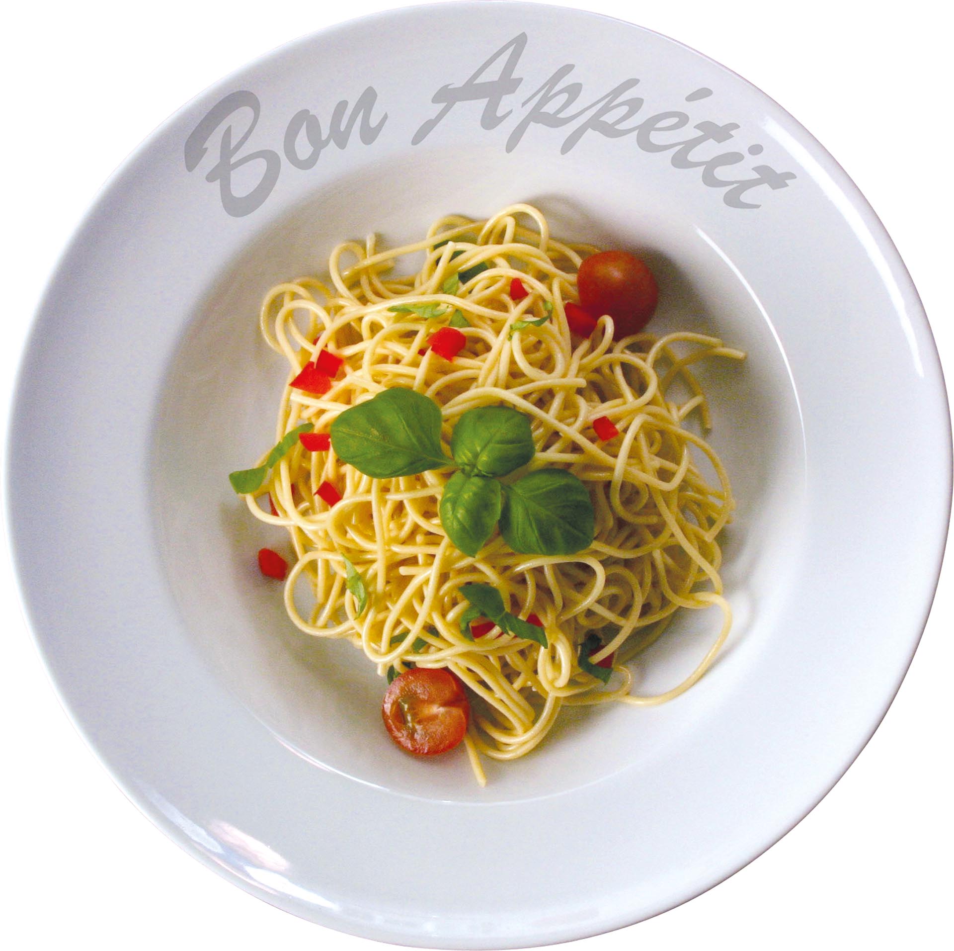 Pastateller "Bon Appetit" 230 cm rund