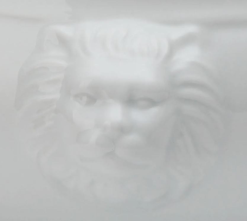 Porzellan Mini Löwenkopfterrine
