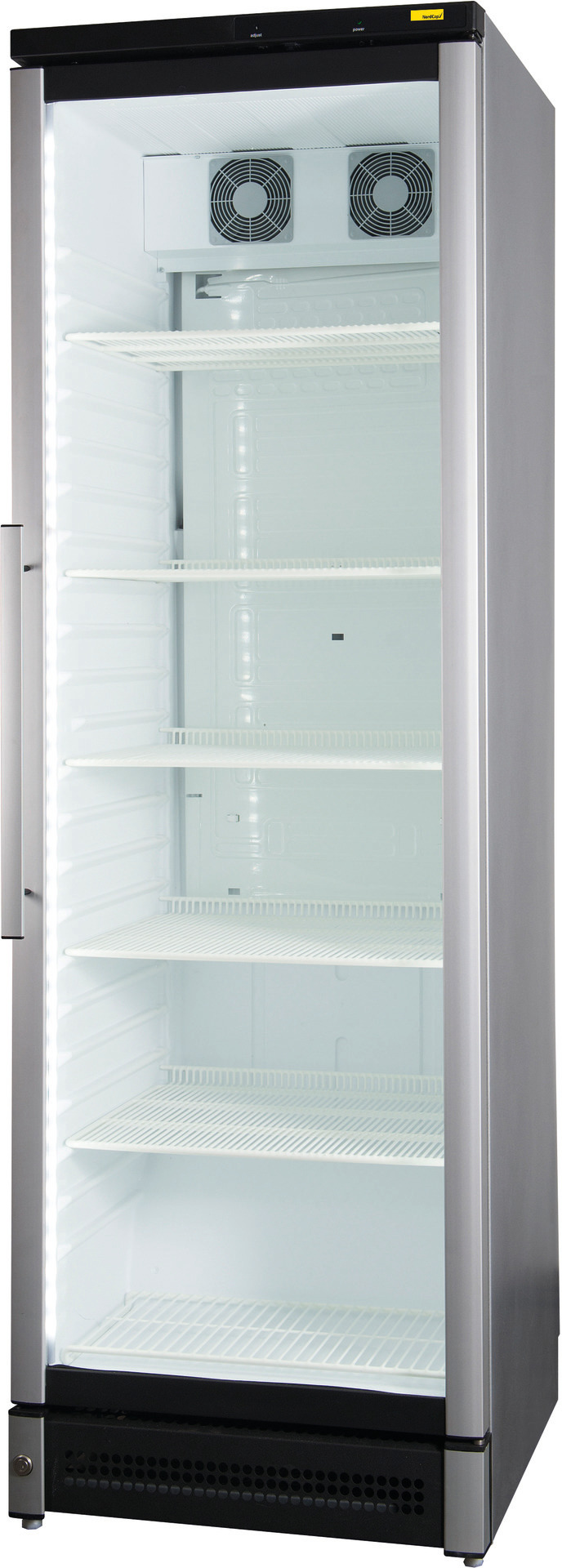 Umluft-Glastürtiefkühlschrank 310,00 l  / einbaufähig / steckerfertig