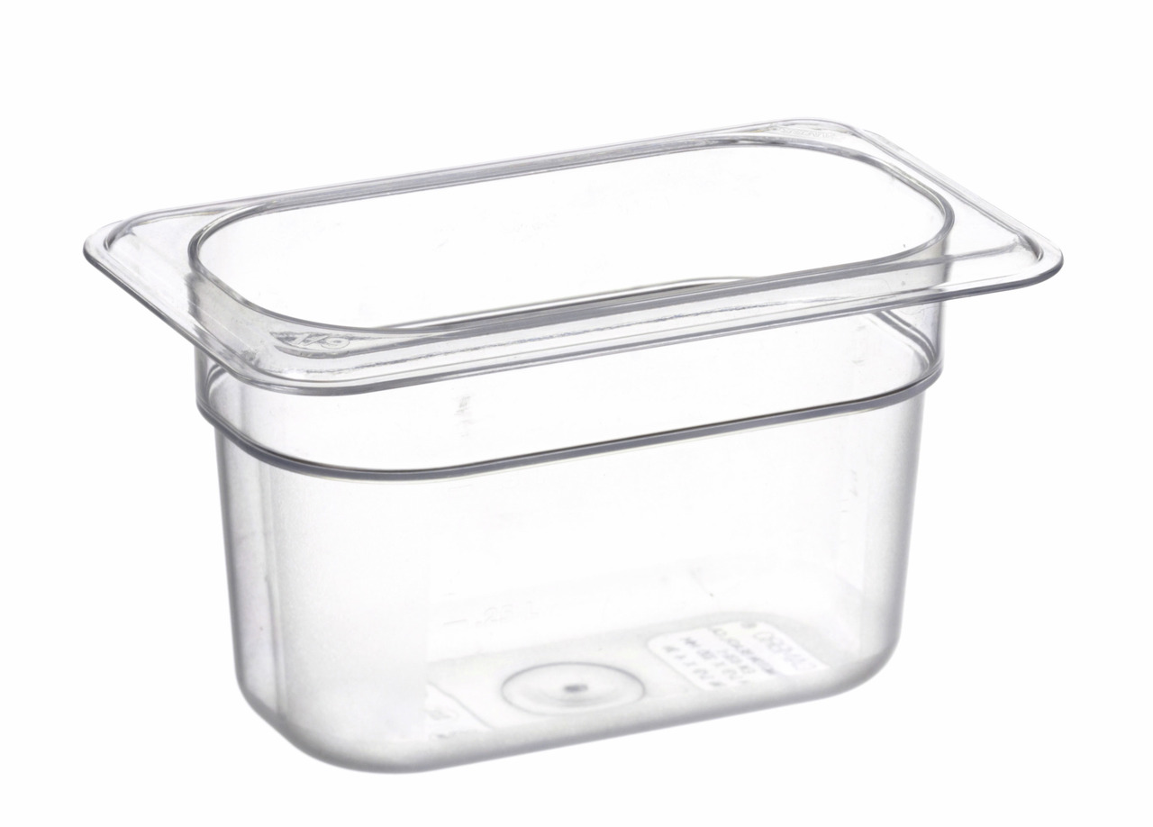 GN-Behälter GN 1/9 176 x 108 x 100 mm Polycarbonat transparent