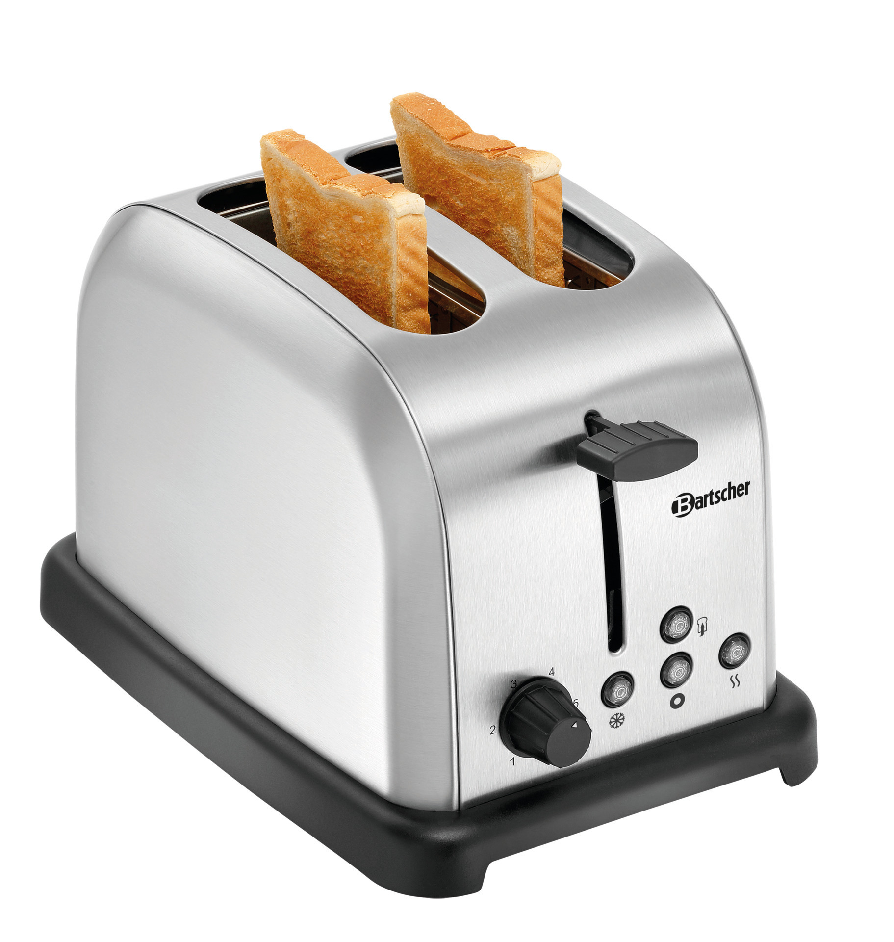 Toaster für 2 Scheiben 195 x 300 x 200 mm / 230 V / 0,88 kW