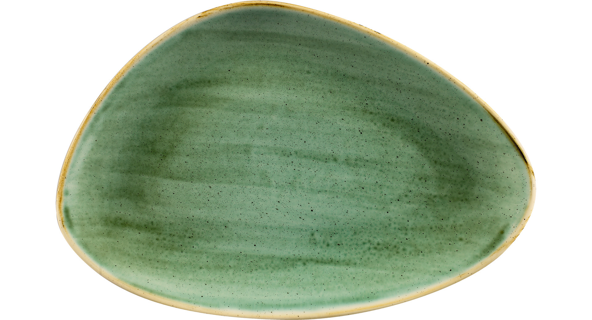 Teller Chefs dreieckig 305 x 205 mm Samphire Green