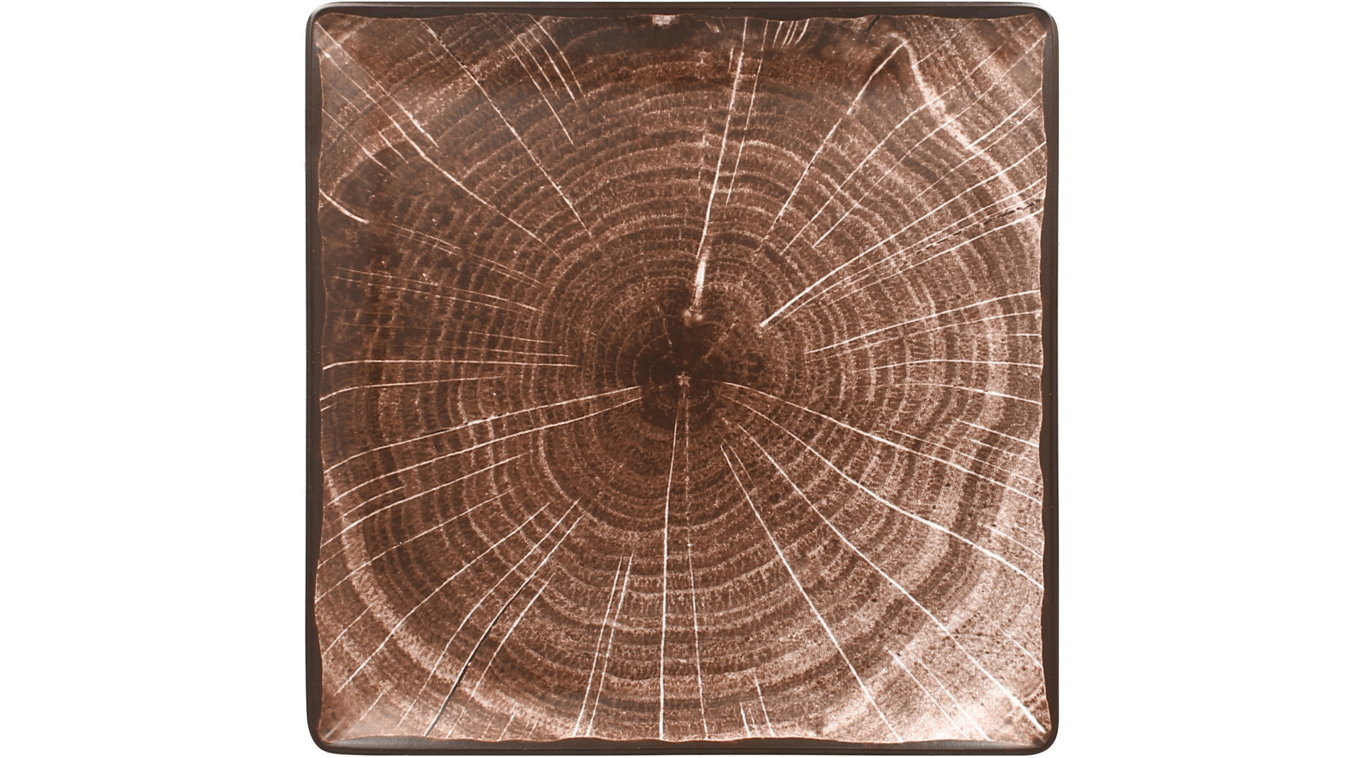 Teller quadratisch 302 mm oak-brown Woodart