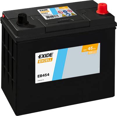 Exide EB454 Excell 12V 45Ah 330A Autobatterie