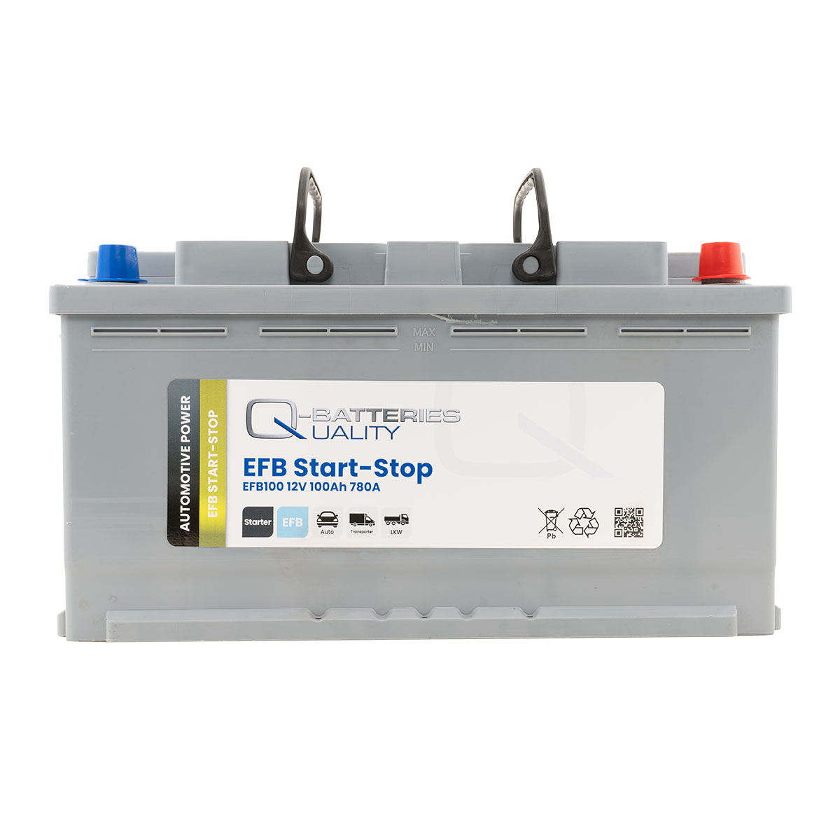 Q-Batteries Start-Stop EFB Autobatterie EFB100 12V 100Ah 780A