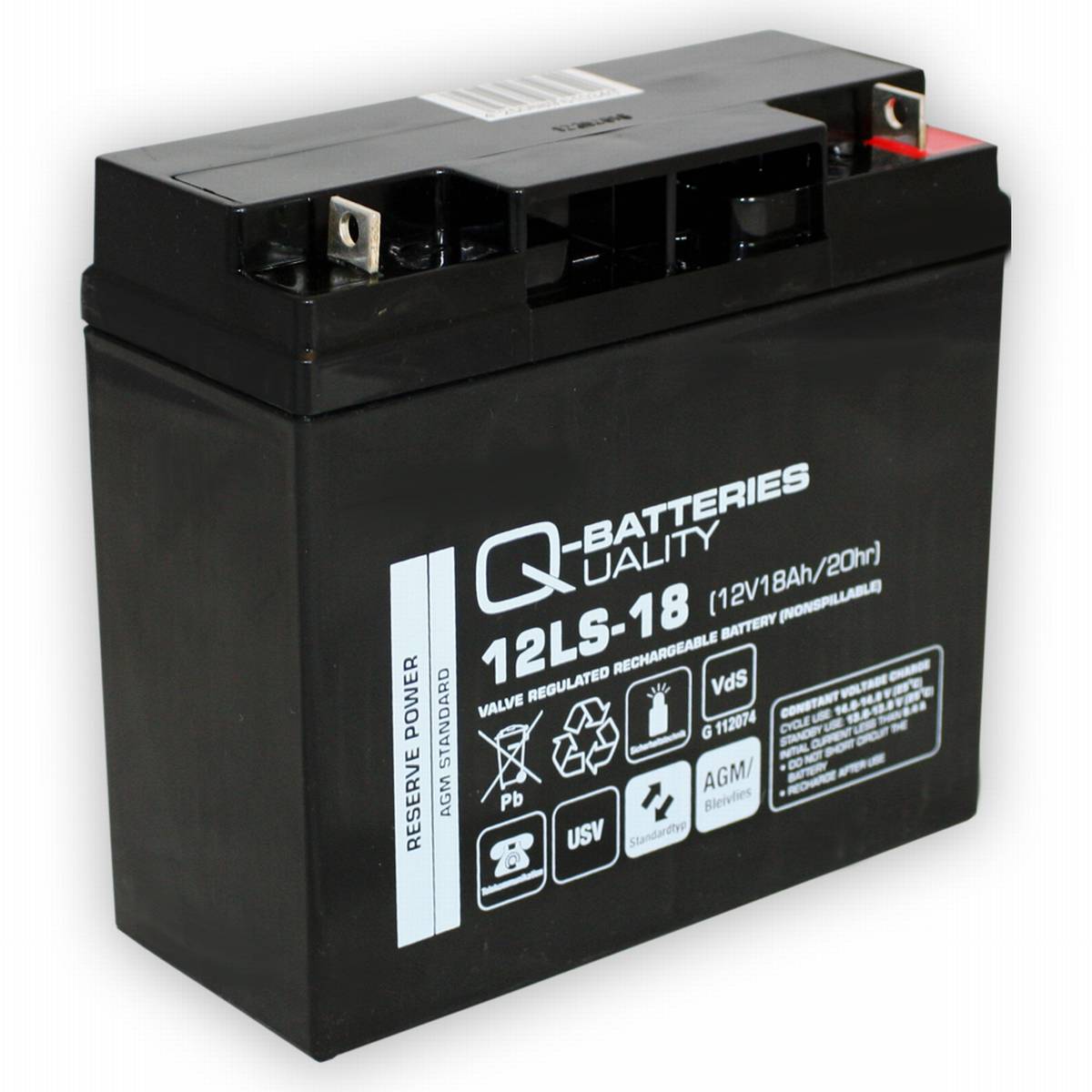 Ersatzakku für Alarmzentrale Satel Integra 32 AGM Batterie 12V 18Ah mit VdS 