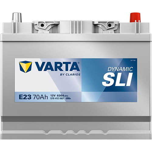 VARTA E23 Blue Dynamic 12V 70Ah 630A Autobatterie 570 412 063