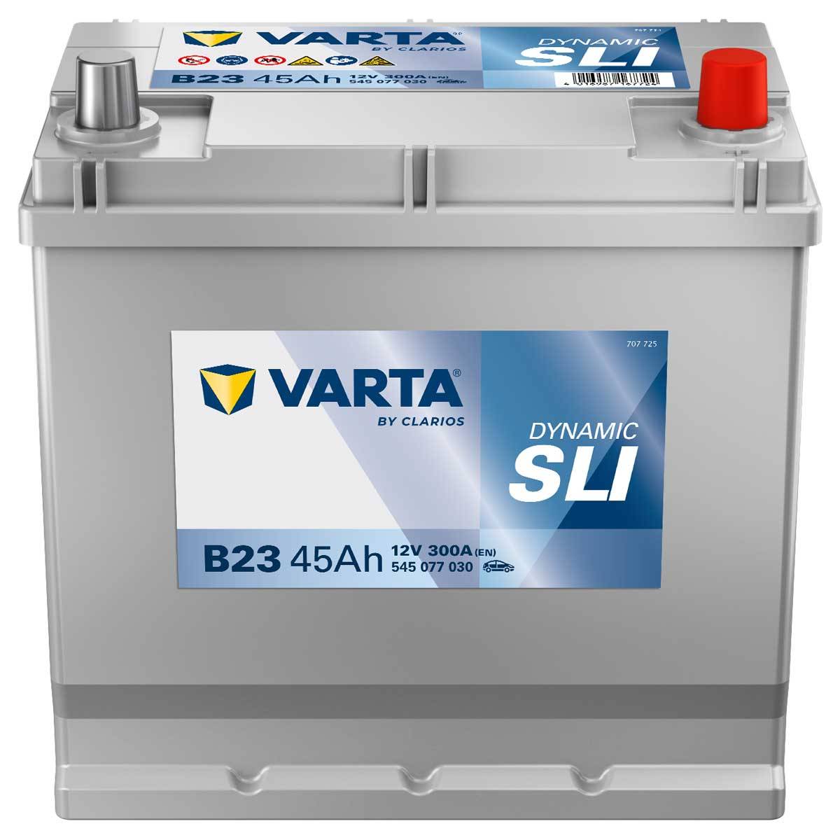 VARTA B23 Black Dynamic 12V 45Ah 300A Autobatterie 545 077 030