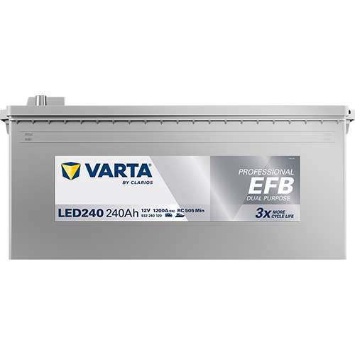 Varta LED240 Professional EFB 12V 240Ah 1200A Wohnmobilbatterie