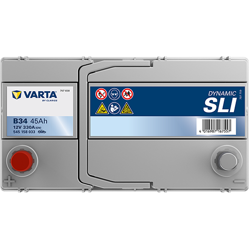 VARTA B34 Blue Dynamic 12V 45Ah 330A Autobatterie 545 158 033