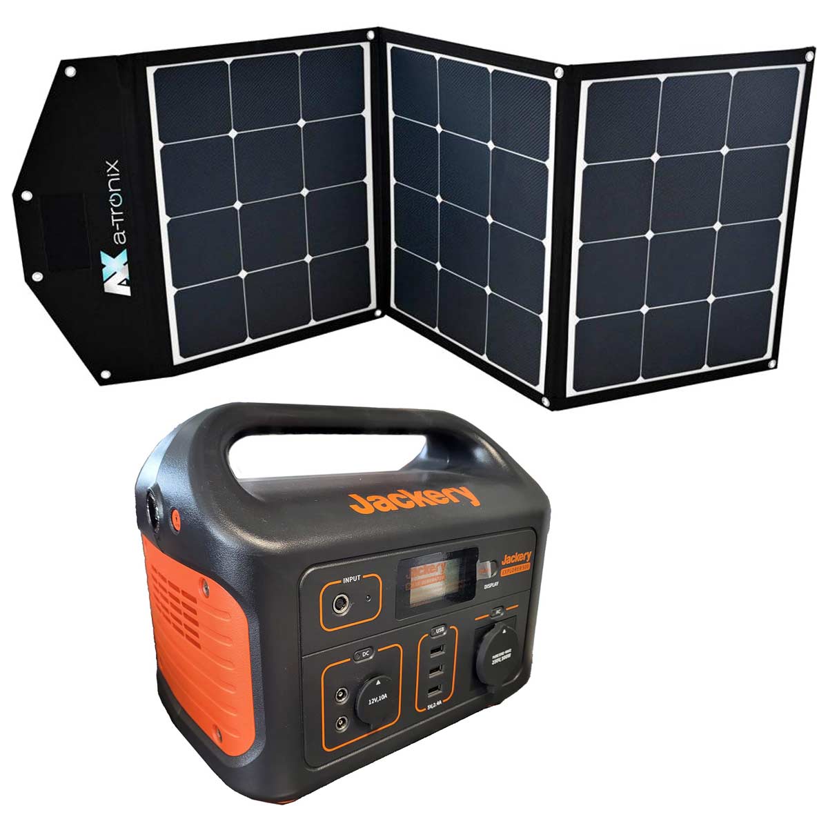 Jackery Explorer 500 518Wh Portable Powerstation mit Solar Bag 135W faltbares Solarmodul