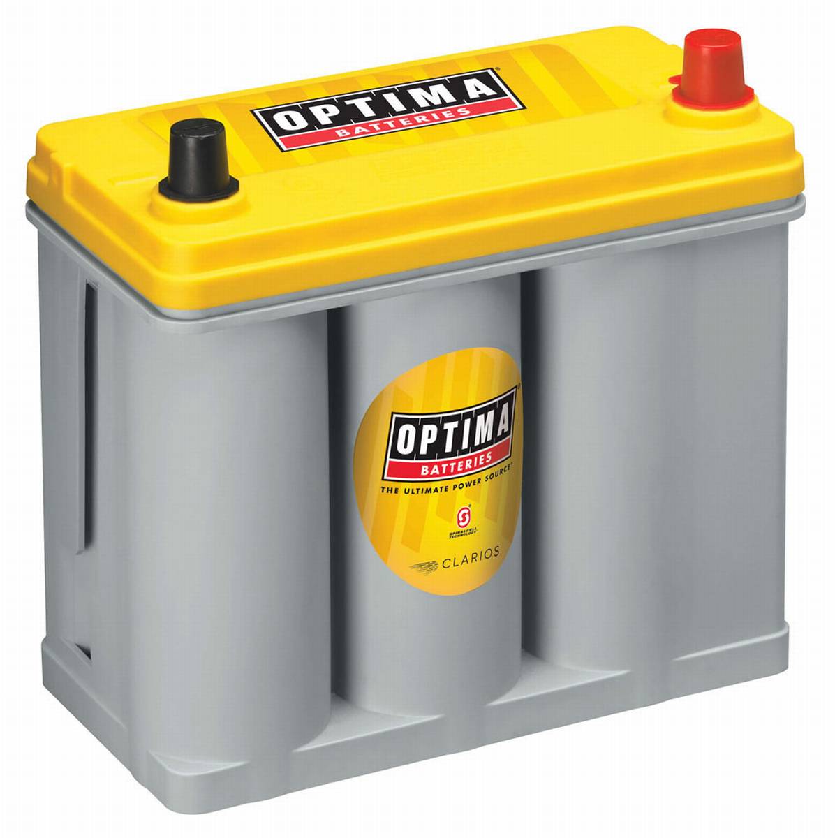 Optima Yellow Top YT R - 2.7, 12V 38Ah, AGM Zyklenfest, Spiralcell Technologie