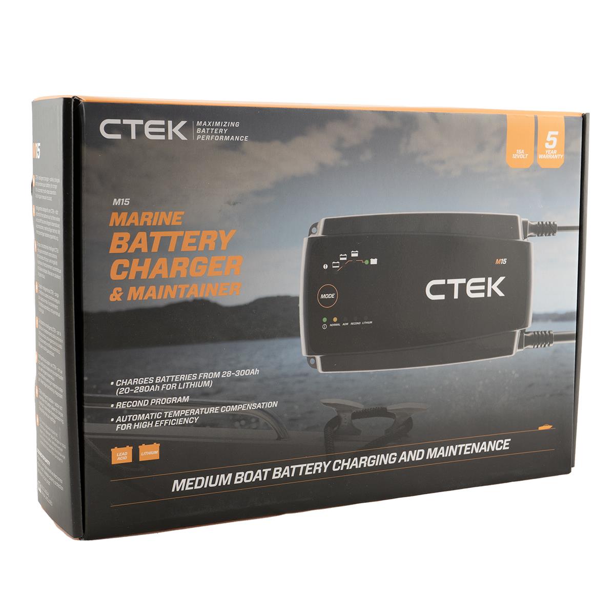 CTEK M15 EU Batterie Ladegerät 15A für 12V für Blei- und Lithium Akkus