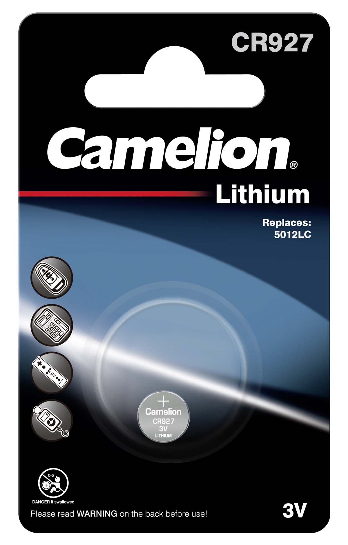 Camelion CR927 Lithium Knopfzelle (1er Blister)  