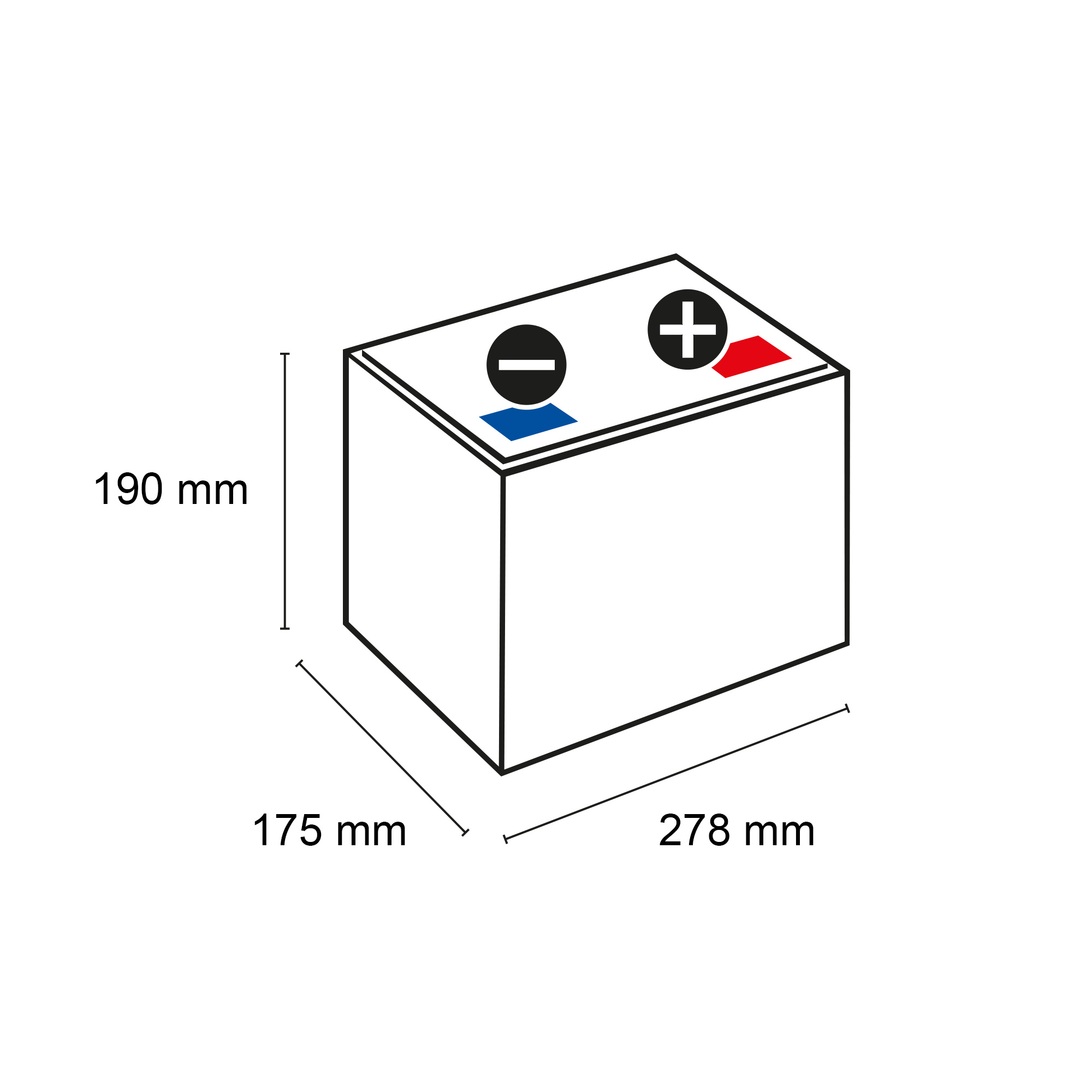 Q-Batteries Autobatterie Q74P 12V 74Ah 690A, wartungsfrei