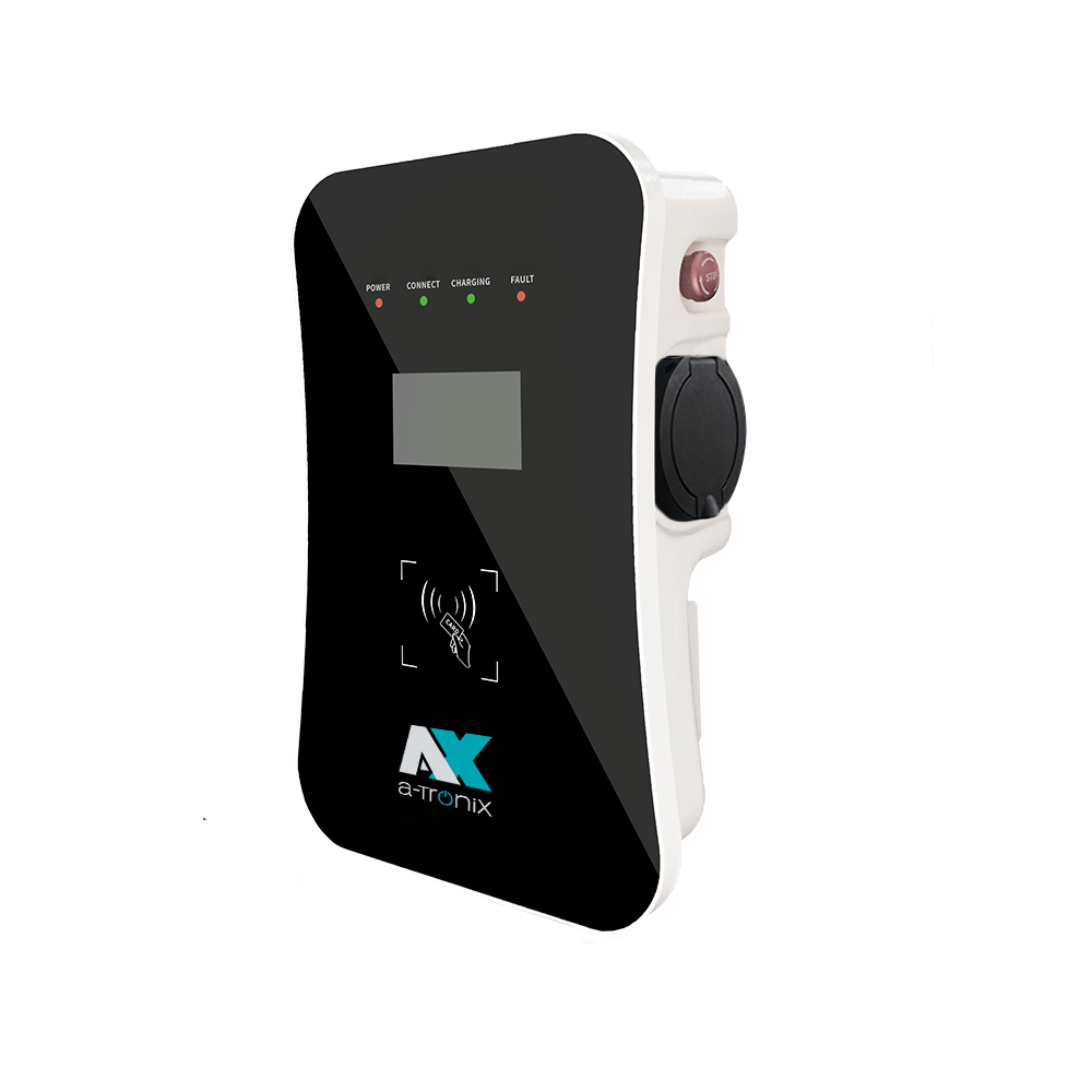 a-Tronix Wallbox 11 kW Home Plus Ladestation für E-Auto mit Ladesteckdose Typ2 11 kW, 16A, 3-phasig,400V,  RFID, WLAN/LAN, OCPP 1.6, ohne Kabel