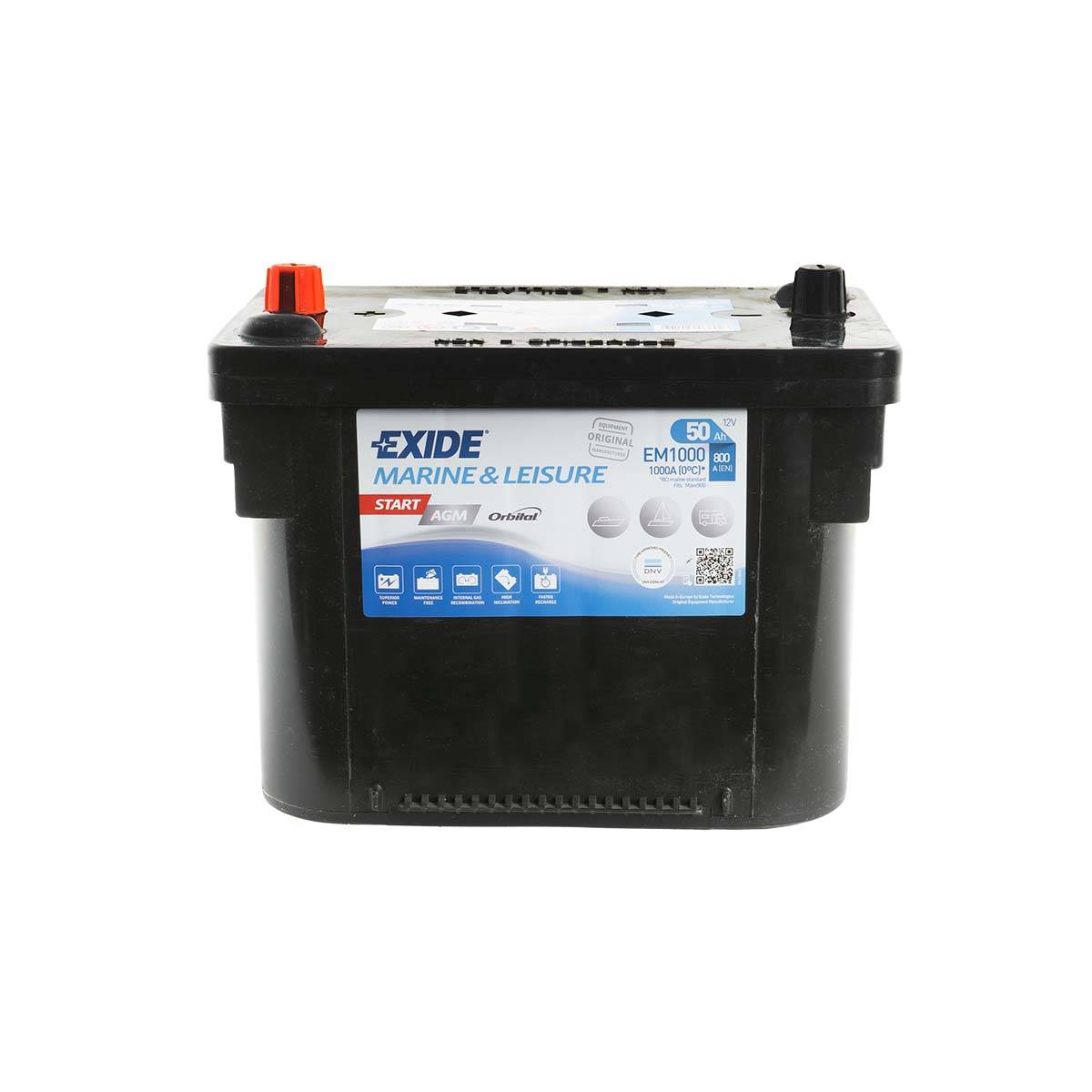 Exide EM1000 Orbital Start AGM 12V 50Ah Starter- und Versorgungsbatterie