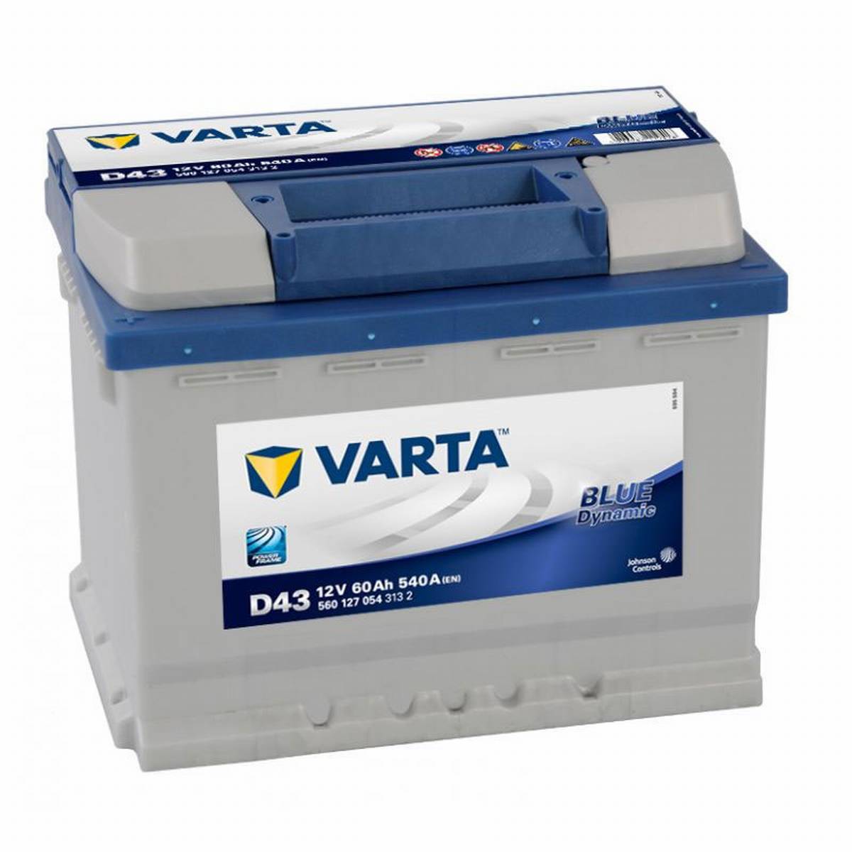 VARTA D43 Blue Dynamic 12V 60Ah 540A Autobatterie 560 127 054