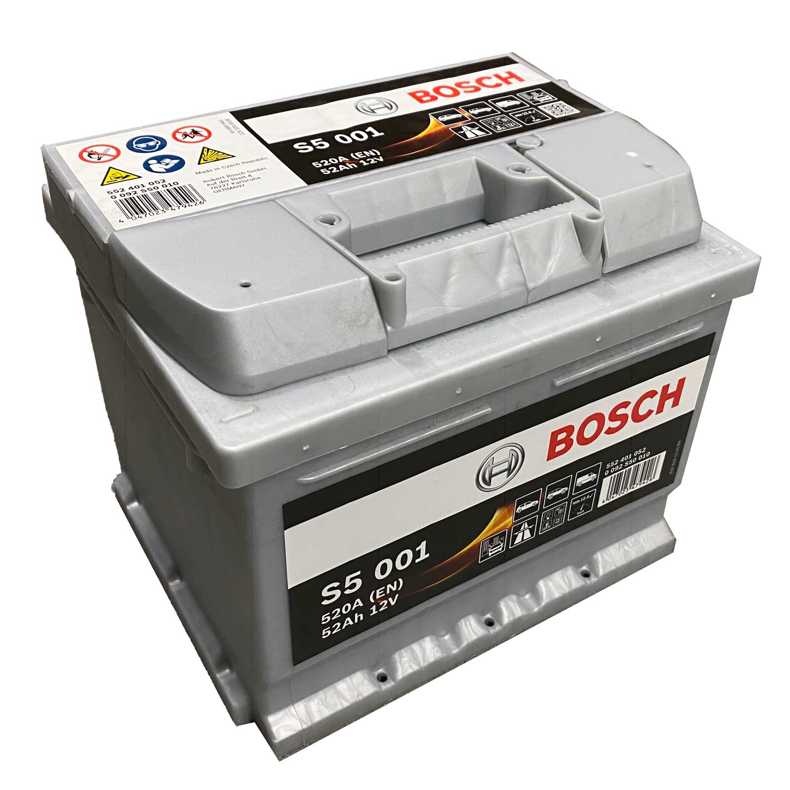 Bosch S5 001 Autobatterie 12V 52Ah 520A