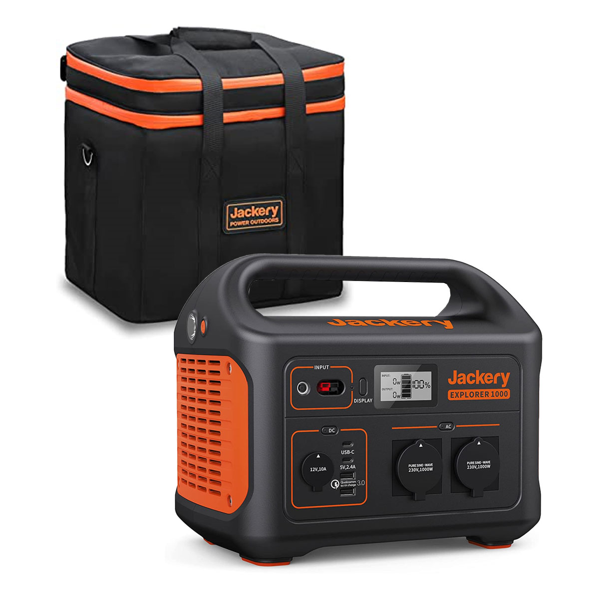 Jackery Explorer 1000 1002Wh Portable Powerstation mit Tasche