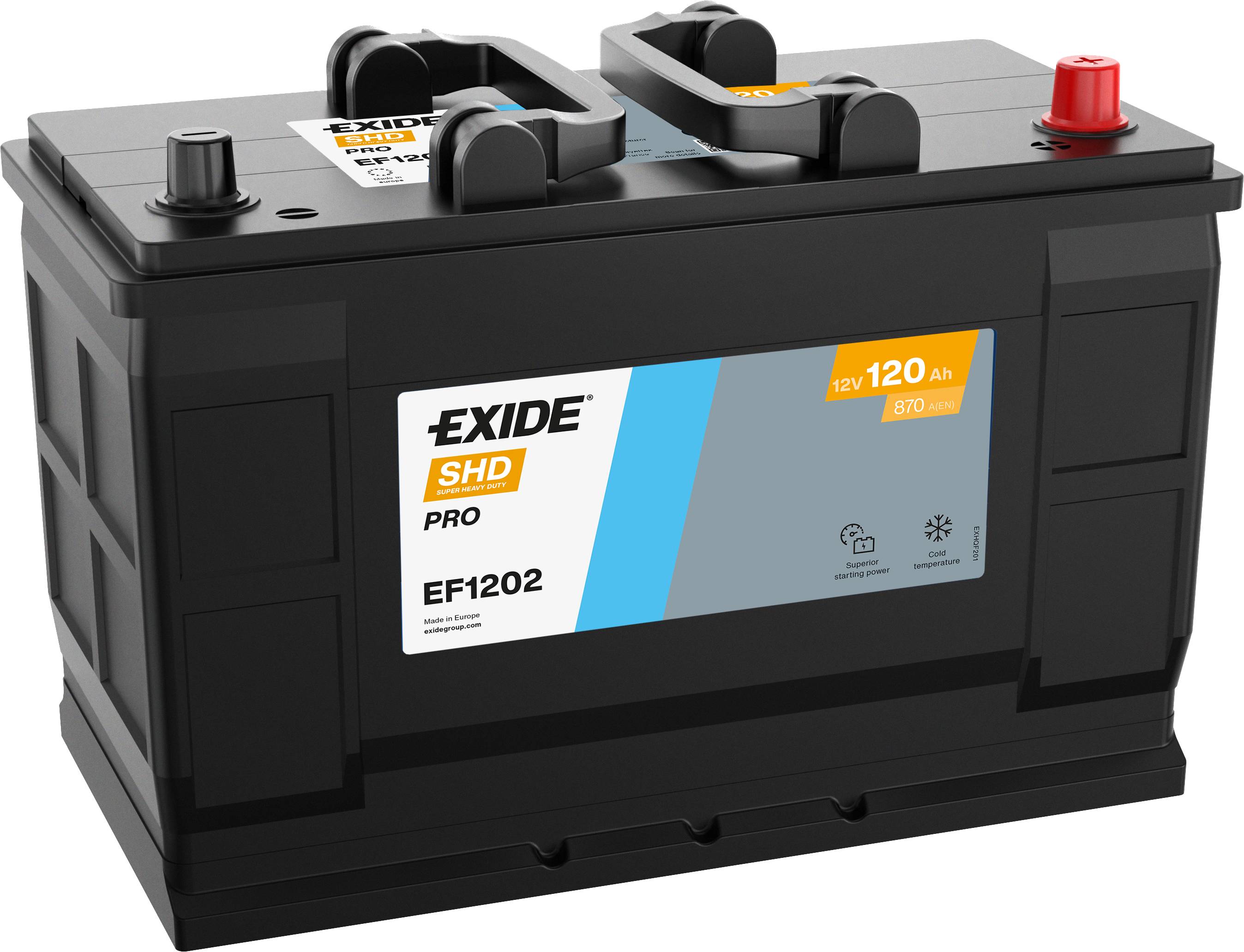 Exide EF1202 Power Pro 12V 120AH 870A LKW Batterie
