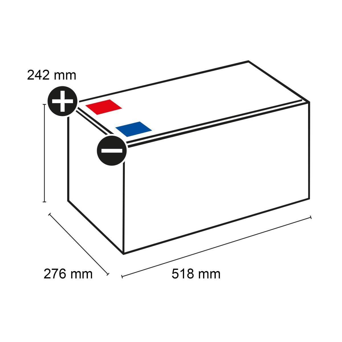 Varta LED240 Professional EFB 12V 240Ah 1200A Wohnmobilbatterie