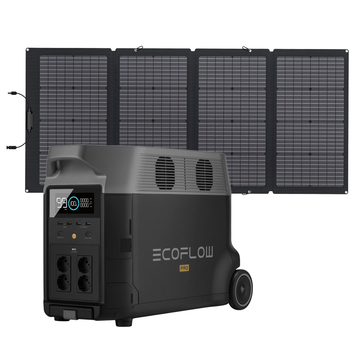 EcoFlow DELTA Pro 3600Wh Portable Powerstation mit 220W Solarpanel 