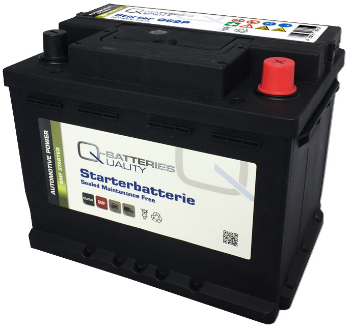 Q-Batteries Autobatterie Q62P 12V 62Ah 590A, wartungsfrei