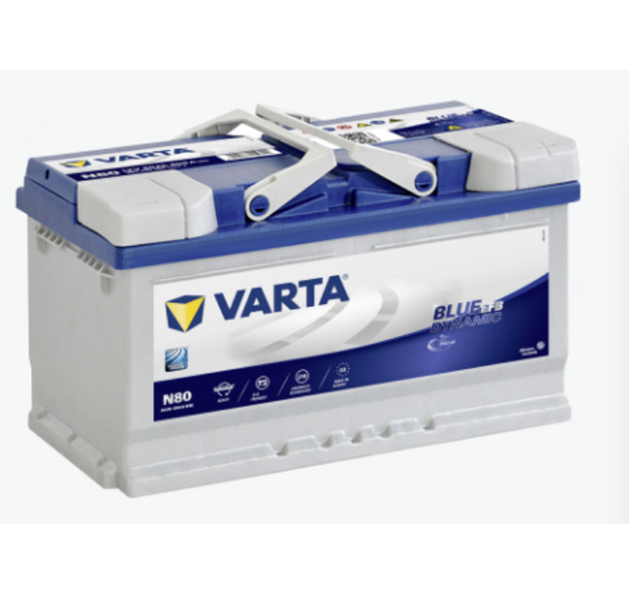 VARTA N80 Blue Dynamic EFB 12V 80Ah 800A Autobatterie Start-Stop 580 500 080