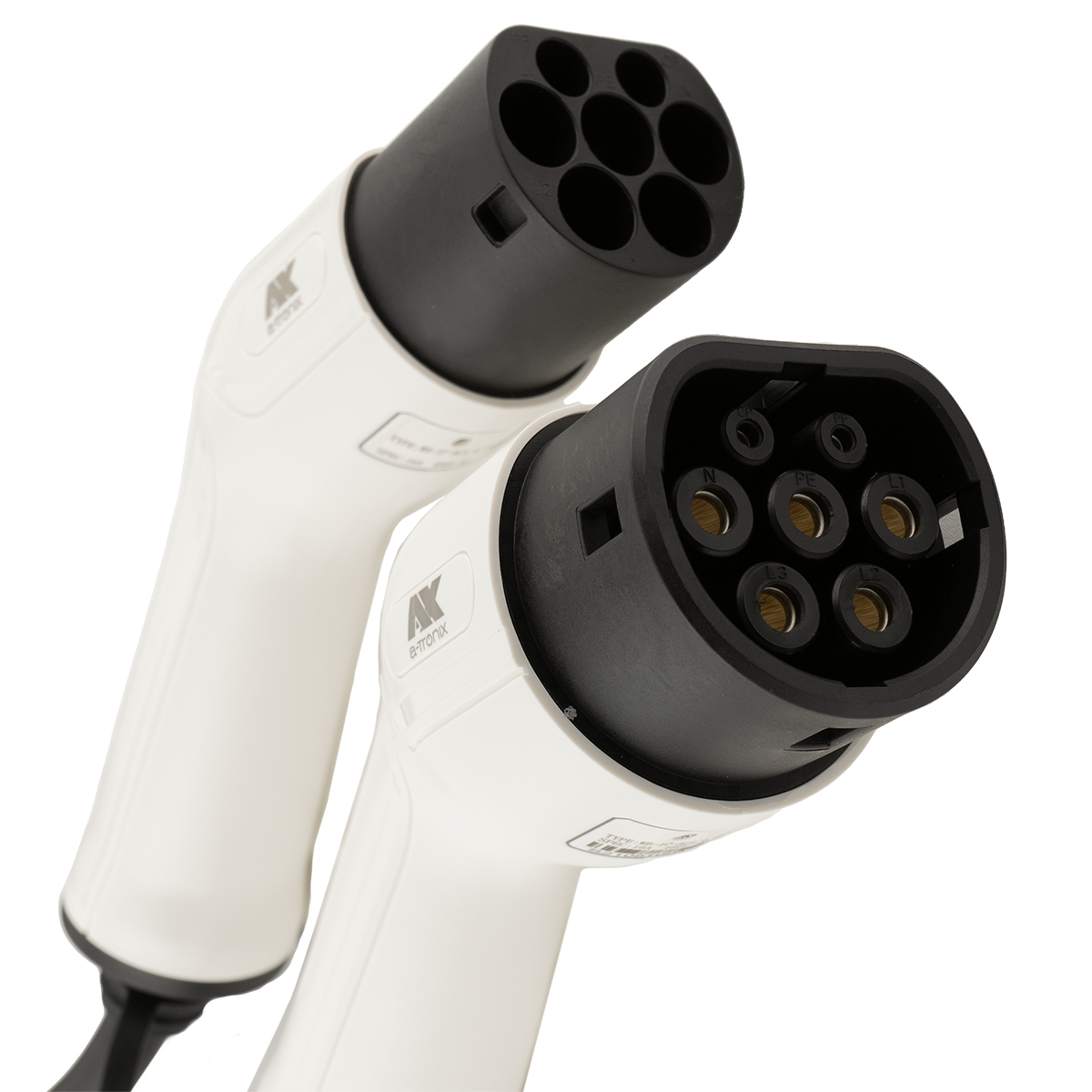 a-TroniX Ersatzkabel Ladestation für Elektroauto mit Ladesteckdose 5m 16A 3 Phasen 480V Typ 2