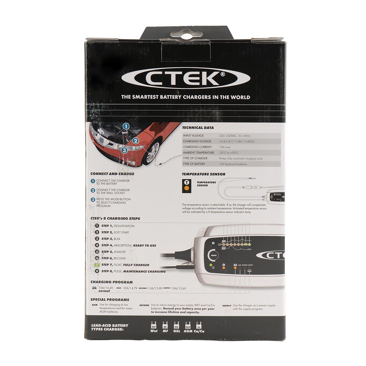 CTEK MXS 10 Batterieladegerät 12V 10A für Bleiakkus