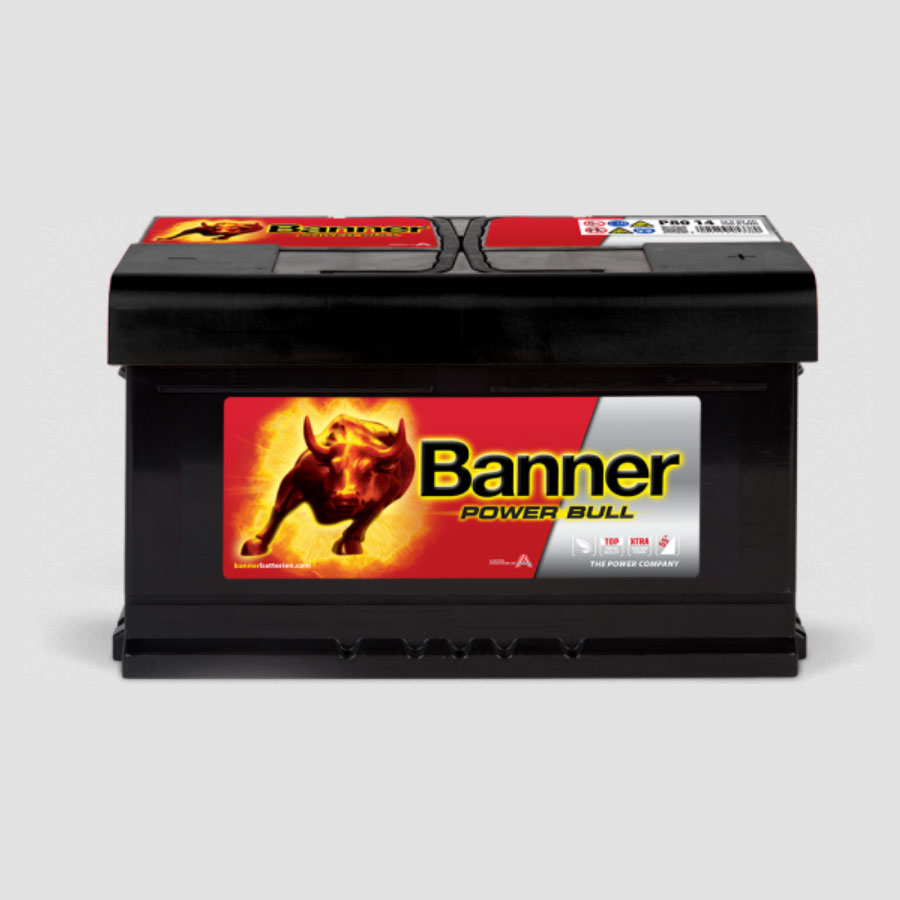 Banner P8014 Power Bull 12V 80Ah 700A Autobatterie