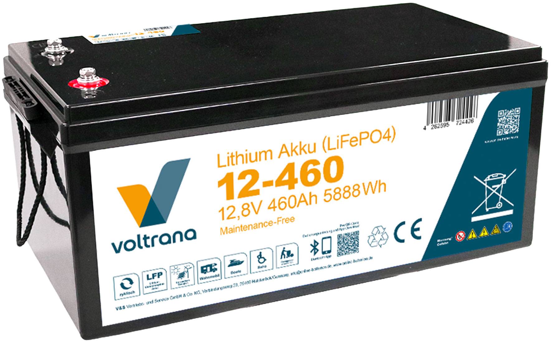 Voltrana Lithium-Akku VT460 12,8V 460Ah 5888Wh Bluetooth Heizfunktion LiFePO4