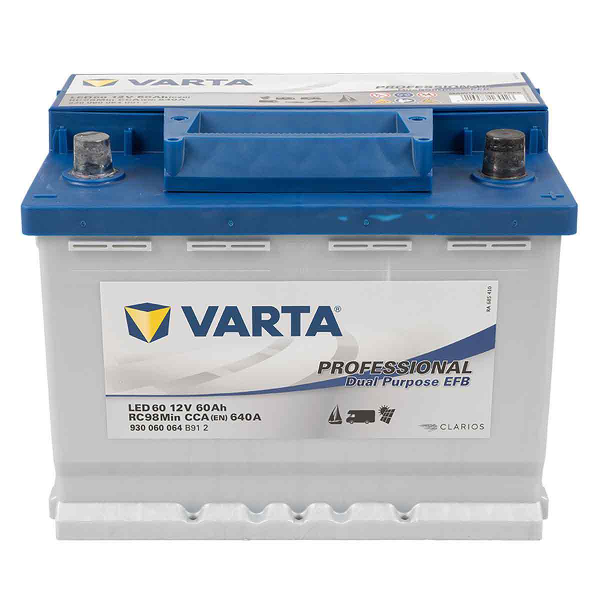 Varta LED60 Professional EFB 12V 60Ah 640A Wohnmobilbatterie