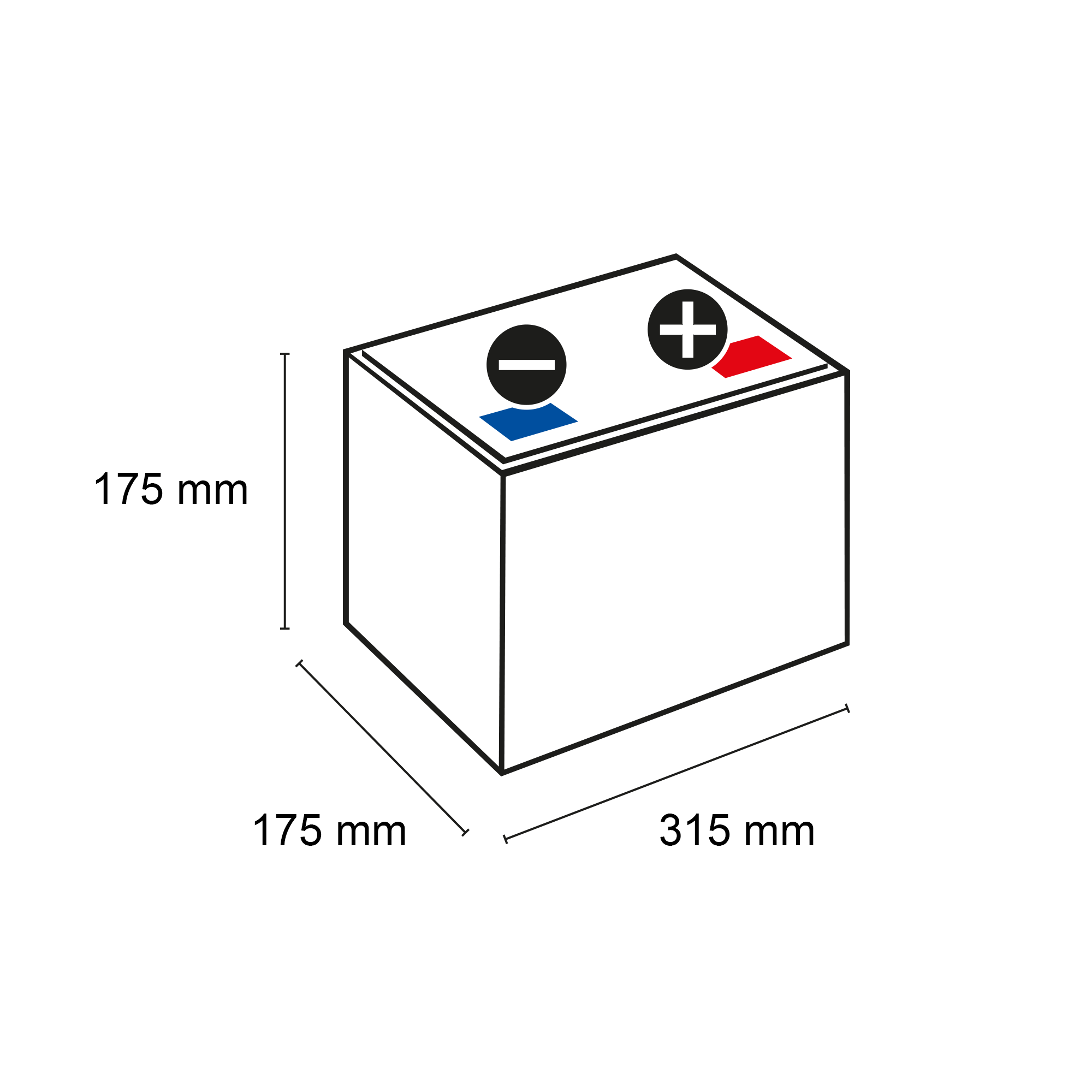 Exide EB802 Excell 12V 80Ah 700A Autobatterie