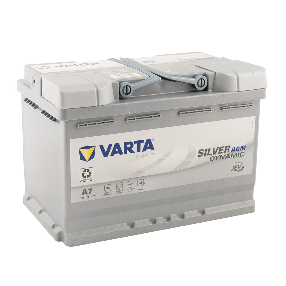 VARTA A7 Silver Dynamic AGM 12V 70Ah 760A Autobatterie Start-Stop 570 901 076