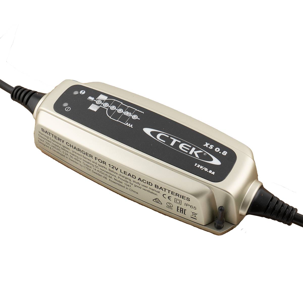 CTEK XS 0.8 Ladegerät für Motorradbatterien 12V 800mA