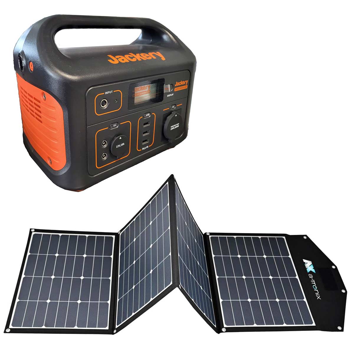 Jackery Explorer 500 518Wh Portable Powerstation mit Solar Bag 180W faltbares Solarmodul