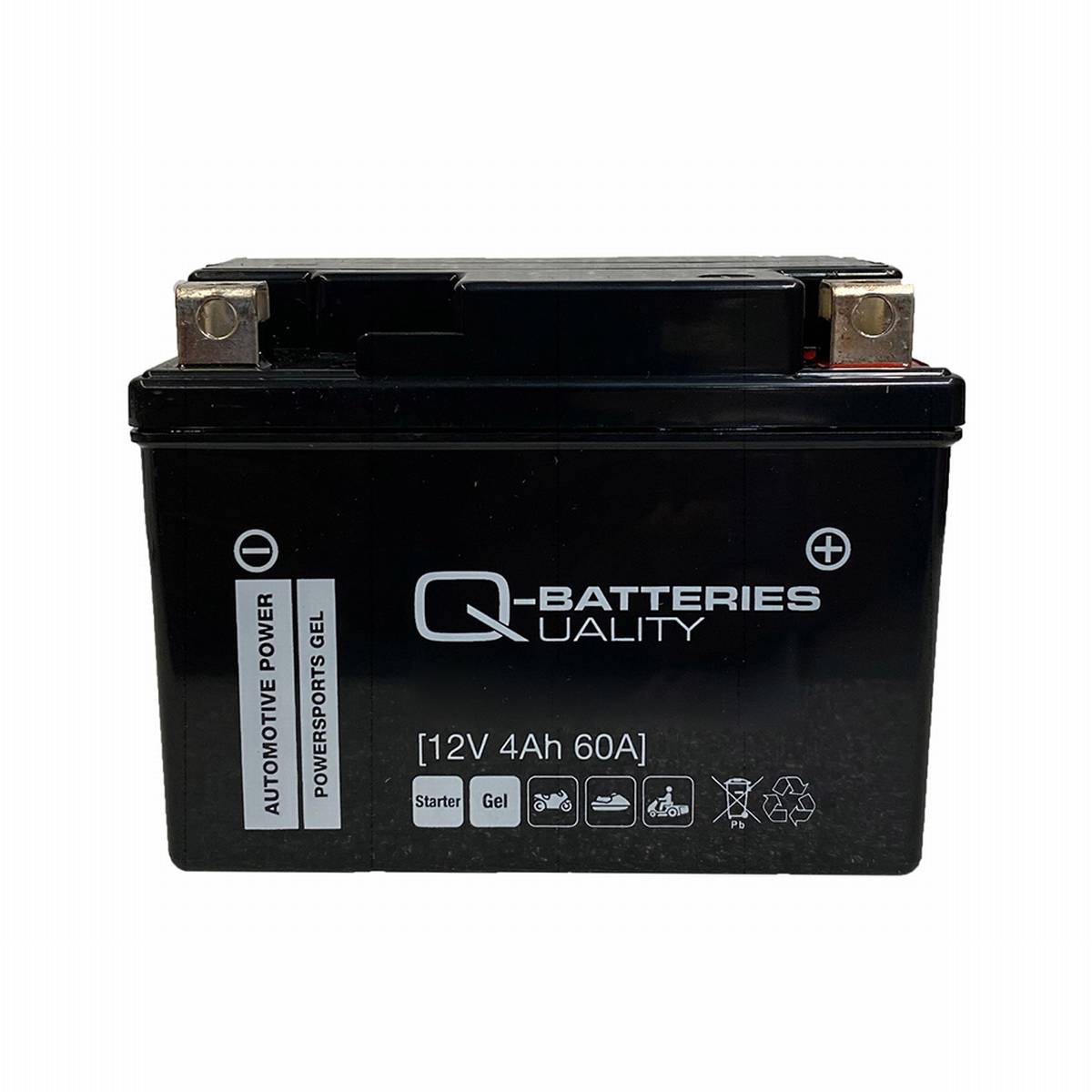Q-Batteries Motorradbatterie 4L-BS Gel 50314 12V 4Ah 60A